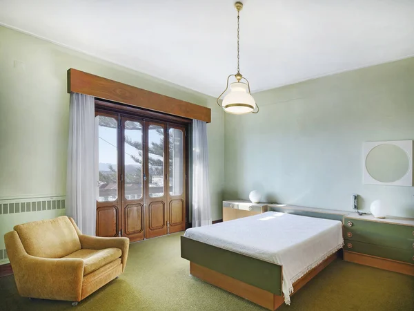 Antique Υπνοδωμάτιο Κλασικό Vintage Έπιπλα — Φωτογραφία Αρχείου