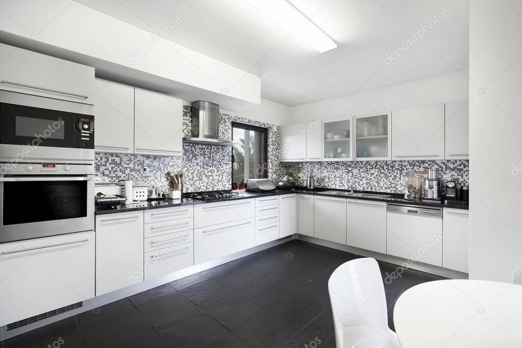 Interior kitchen of modern contemporary house