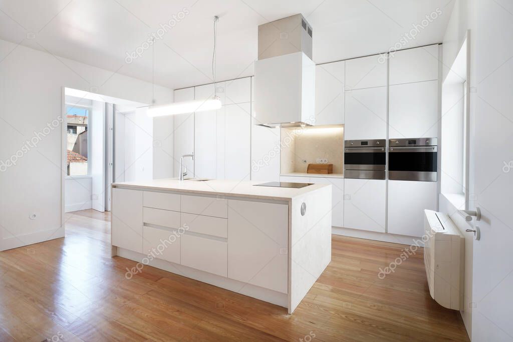 Interior kitchen of modern contemporary house