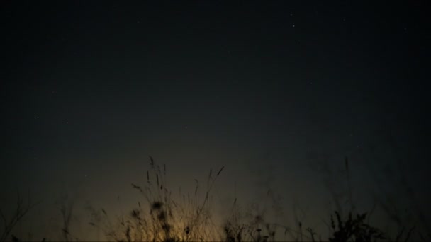 Проміжок часу Місяць у небі — стокове відео