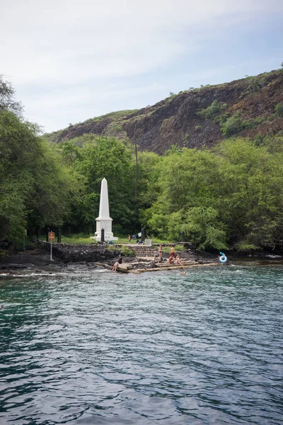 Kapitein Cook monument Hawaii — Stockfoto