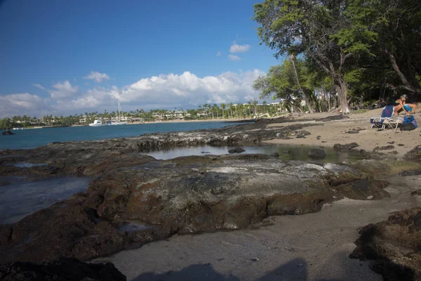 Scenic Kustlijn Bij Anaehoomalu Bay Bij Waikoloa Beach — Stockfoto