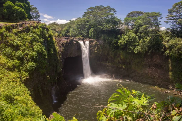 Hilo Daki Ranbow Şelalesi Hawaii Nin Güzel Adasında Telifsiz Stok Imajlar