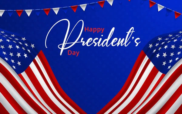 Illustration Of happy Presidents Day Background. Vector illustration — 스톡 벡터