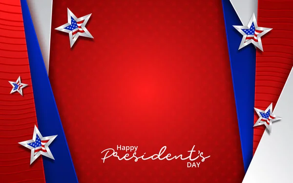 Illustration Of happy Presidents Day Background. Vector illustration — 스톡 벡터