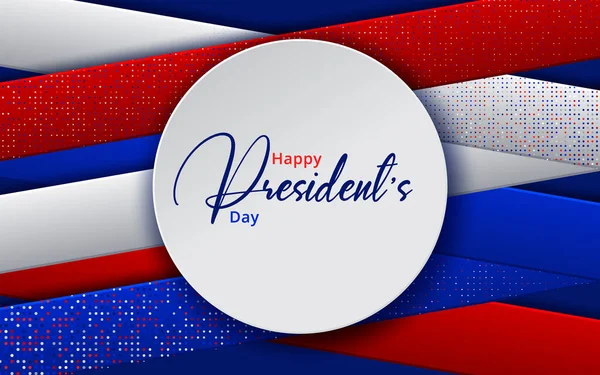 Illustration Patriotic Background with Bunting Flags for Happy Presidents Day, Colors of USA. Vector illustration — 스톡 벡터