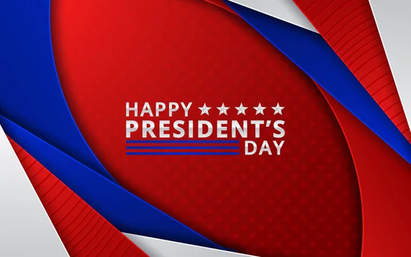 Illustration Patriotic Background with Bunting Flags for Happy Presidents Day, Colors of USA. Vector illustration — 스톡 벡터