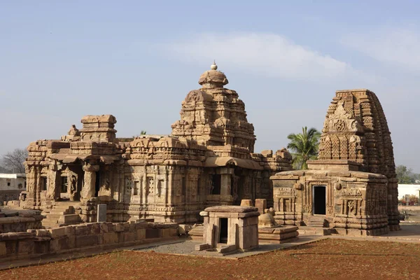 Храм Малликарджуна Справа Храм Кашивишванатха Карнатака Индия — стоковое фото