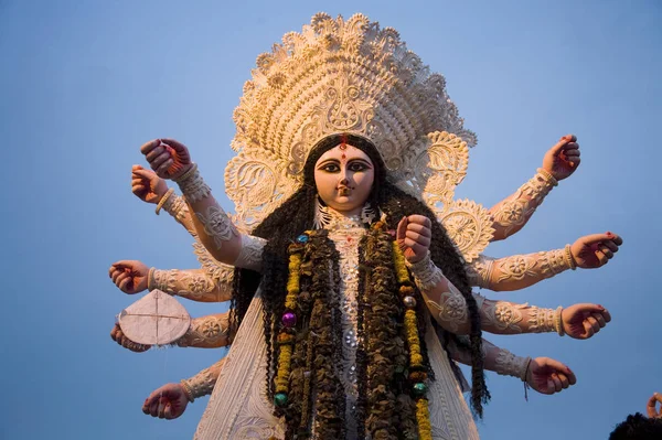 2006 Götzenbild Der Göttin Durga Beim Vijayadasami Festival Kolkata Bengal — Stockfoto