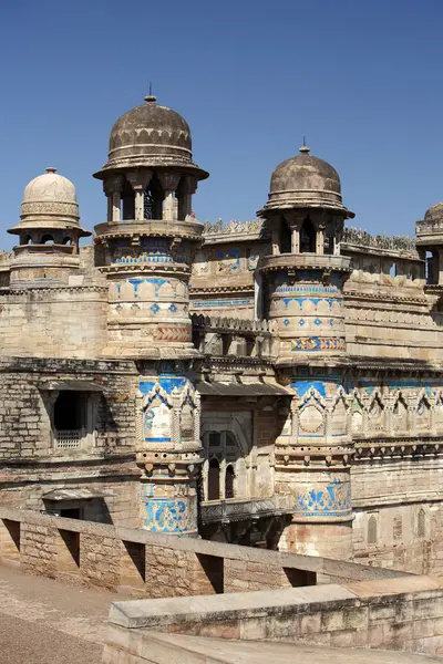 Facade Gwalior Fort Madhya Pradesh India — Stock Photo, Image