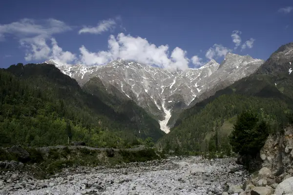 Himalajskich Szczytów Ciągu Dnia Dhundi Manali Himachal Pradesh Indie Azja — Zdjęcie stockowe