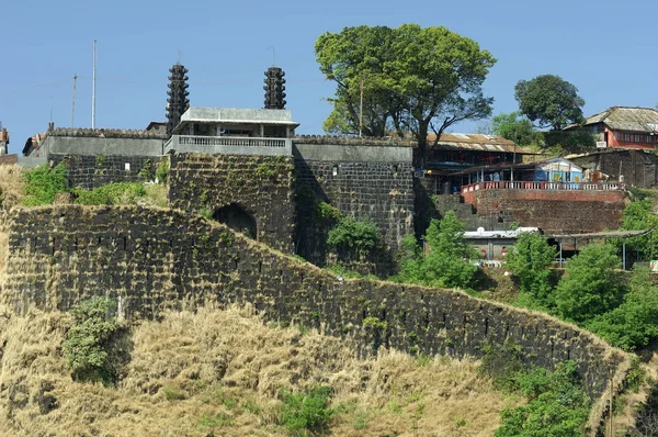 Bhavani Tempel Hindoe Maratha Koning Shivajis Fort Pratapgarh Maharashtra India — Stockfoto
