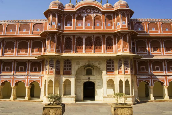 Weergave Van Traditioneel Indiase Residental Huis Jaipur Rajasthan — Stockfoto