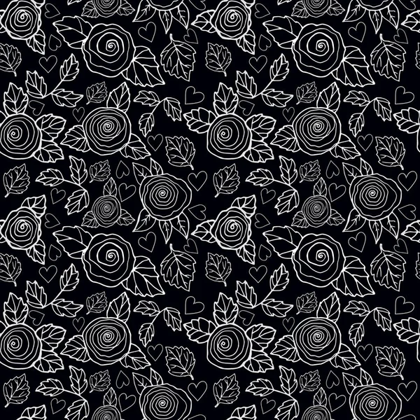 Квіти Безшовний візерунок фон - ілюстрація — стоковий вектор