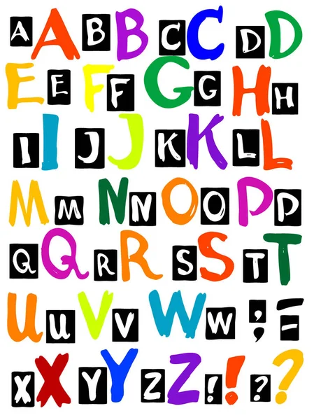 Lettres de l'alphabet Graphismes Vectoriels