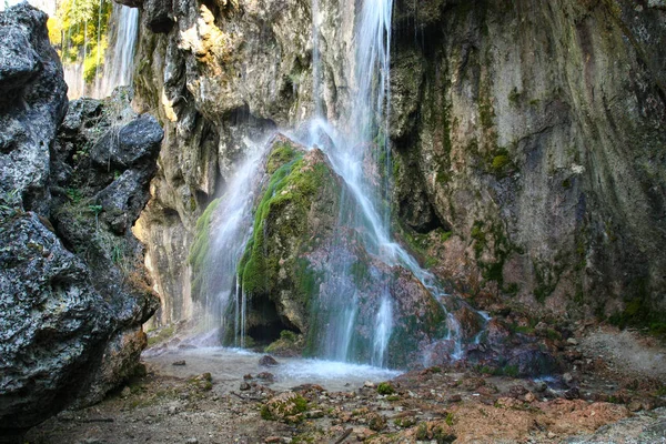 Vista Las Cascadas Prince Crown Río Gedmysh República Kabardino Balkar — Foto de Stock