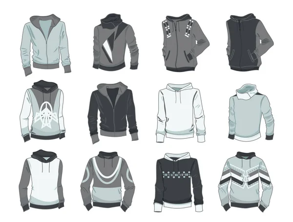 Men's hoodies — Stock Vector