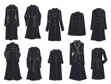 Kadın kat siluetleri 