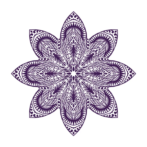 Mandala. Vintage dekorativa element. Orientaliska mönster, vektorillustration — Stock vektor