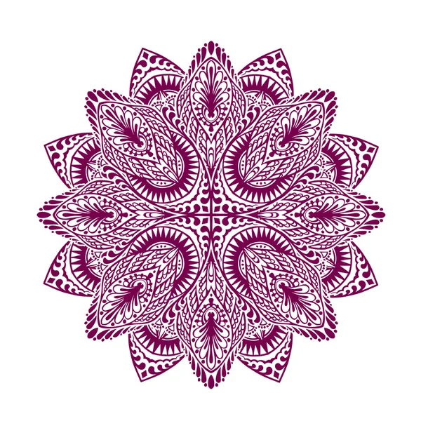 Mandala. Dekorativa etniska blommig prydnad. Vektorillustration — Stock vektor