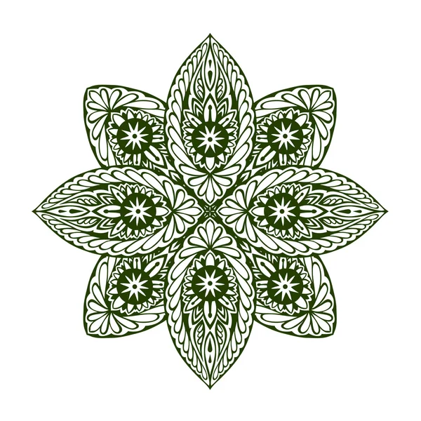 Umriss Mandala. dekorative runde Ornamente. Vektorillustration — Stockvektor