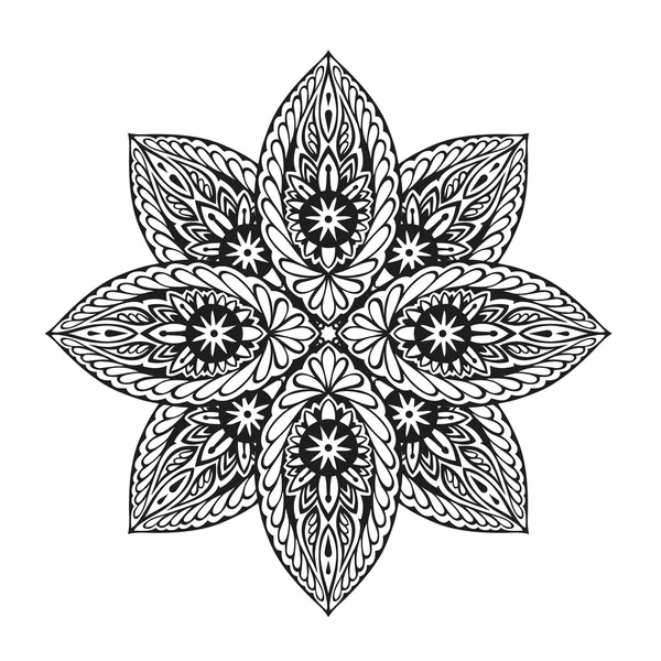 Ornament etnische mandala. Vectorillustratie — Stockvector