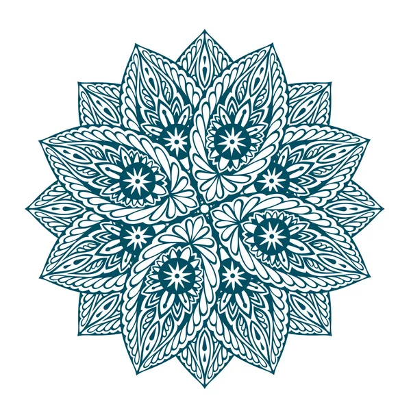 Vector hermoso mandala. Adorno floral étnico decorativo — Archivo Imágenes Vectoriales