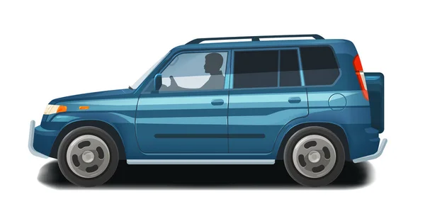 Auto, auto, voertuig pictogram of symbool. Vervoer, offroader vectorillustratie — Stockvector