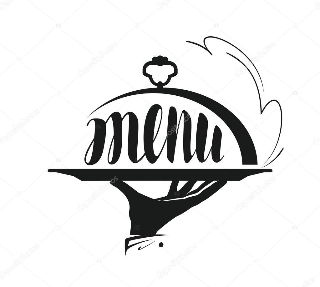 Food service, catering logo. Icon for design menu restaurant or cafe