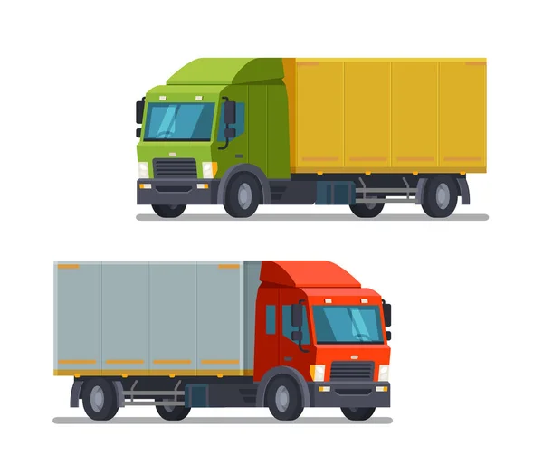 Truck, vrachtwagen pictogram of symbool. Levering, logistiek concept. Vectorillustratie — Stockvector