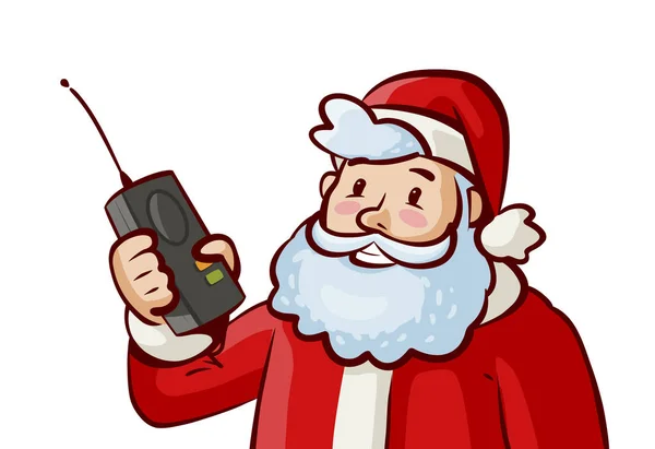 Santa Claus. Navidad, concepto de Navidad. Dibujos animados vector ilustración — Vector de stock