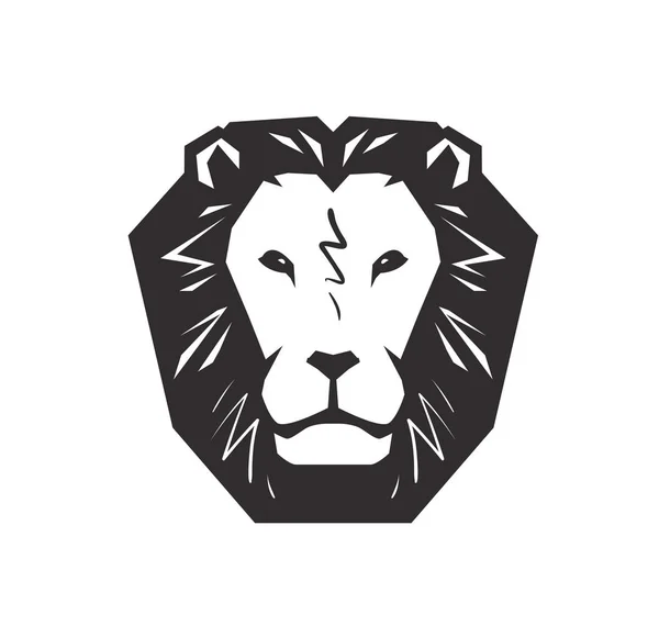 Lion logo. Animal, wildlife symbol or icon. Vector illustration — Stock Vector