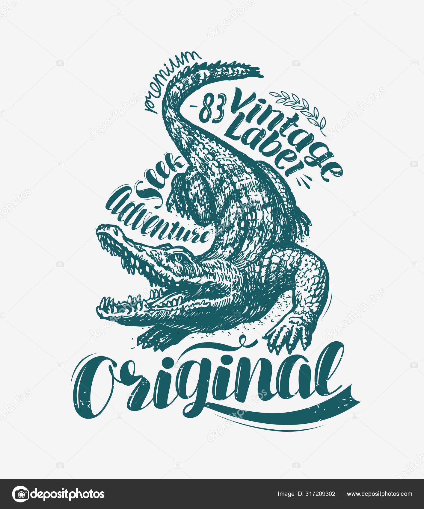 alligator emblem on shirt