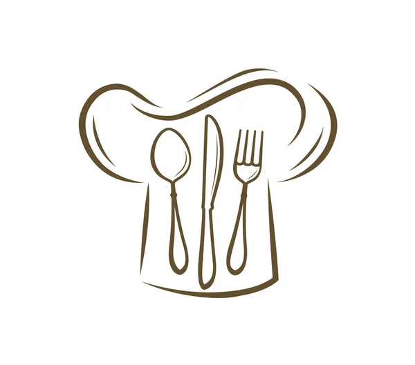 Logo Menü Restaurant. Restaurant-Symbol. Vektorillustration — Stockvektor