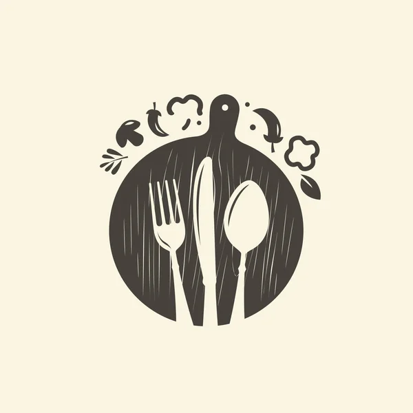 Kochen. Kochkunst, Kulinarik-Symbol. Vektorillustration — Stockvektor