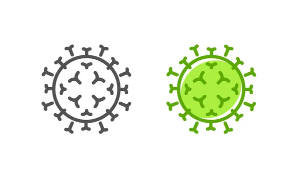 Mers Cov Icoon Van Mers Corona Respiratoir Syndroom Coronavirus Vector — Stockvector