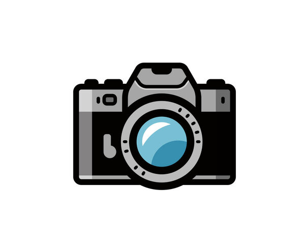 Photo camera icon. Vector illustration isolated