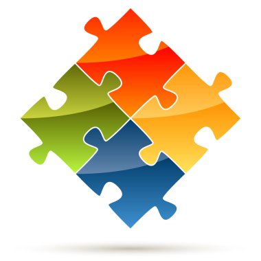 ekip çalışması bulmaca parçaları