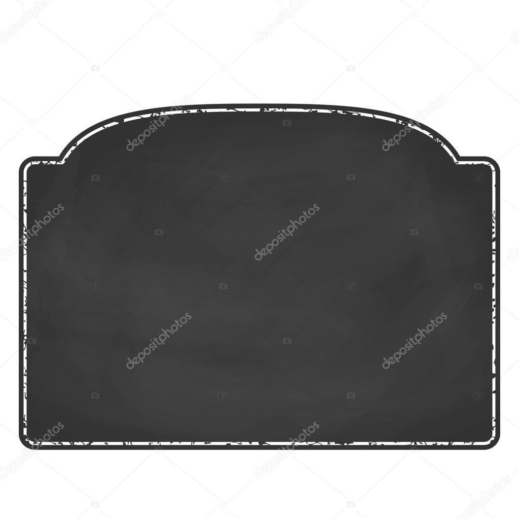 black empty chalk board