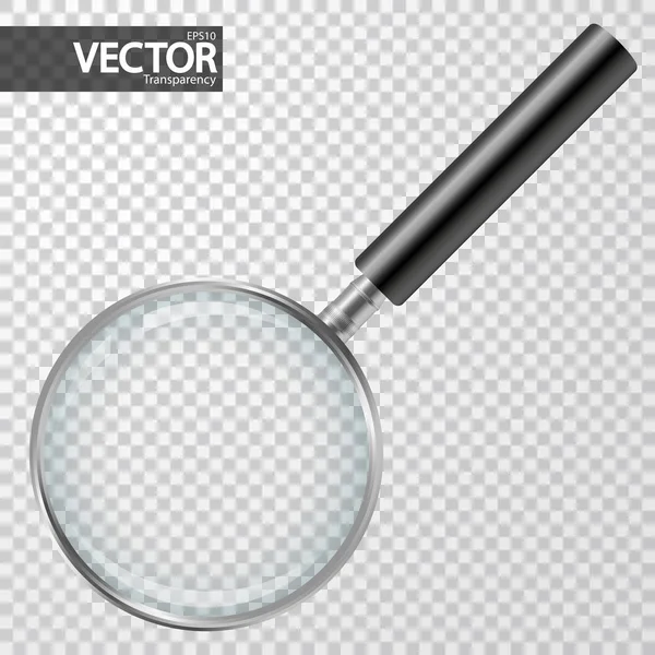 Magnifier with transparency — Stock Vector