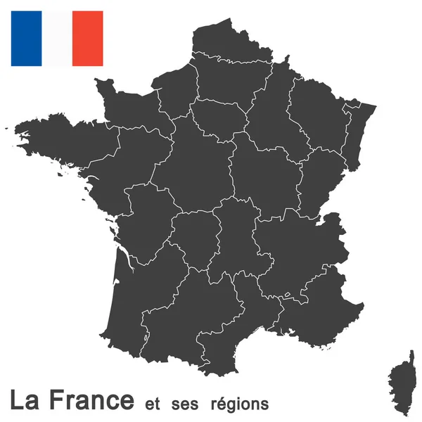 Fransa ve federal devletlerin — Stok Vektör
