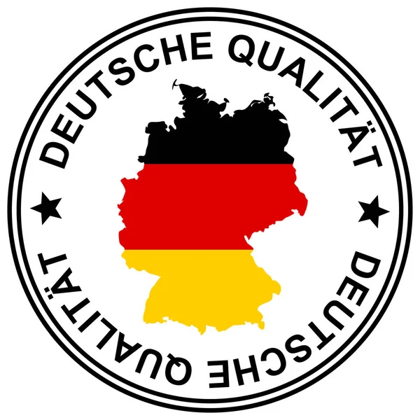 Parche Deutsche Qualitaet — Archivo Imágenes Vectoriales