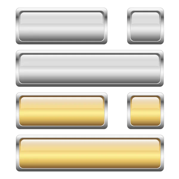 Button collection 2 colors — Stock Vector