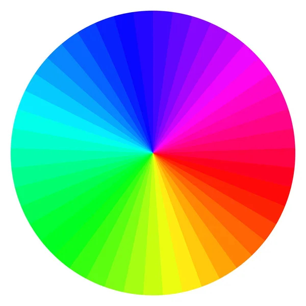 Roue de couleur avec différentes couleurs — Image vectorielle