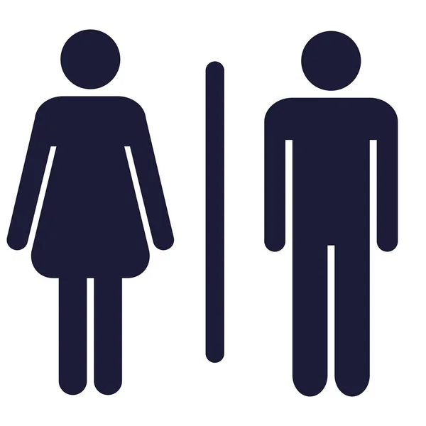 Znak do WC kobiety mężczyźni — Wektor stockowy