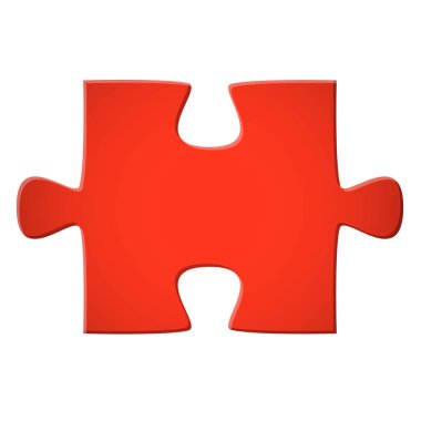 Bulmaca parça kırmızı