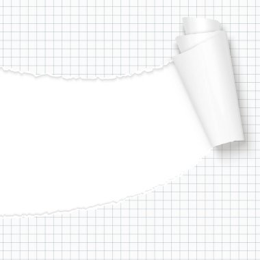 yırtılmış Kağıt kopya alanı ile