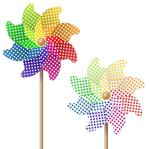 Roue de broche colorée — Image vectorielle