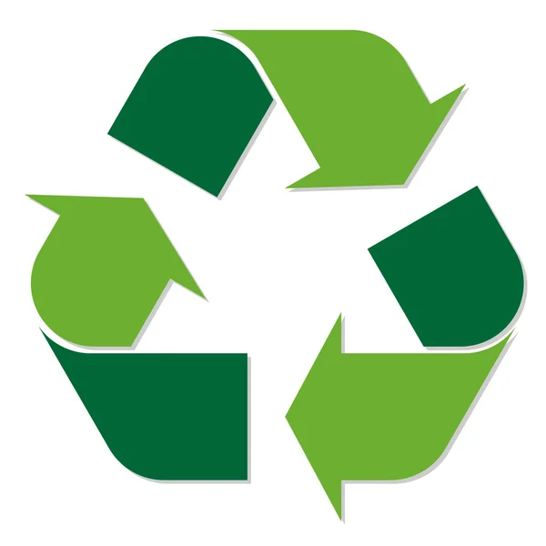 Recycling symbol green — Stock Vector