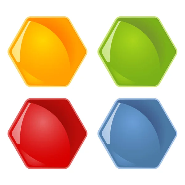 Lépek szimbólumok - négy színben — Stock Vector